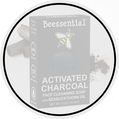 Activated Charcoal Face Soap is a natural bar soap designed for a fresh, deep cleanse