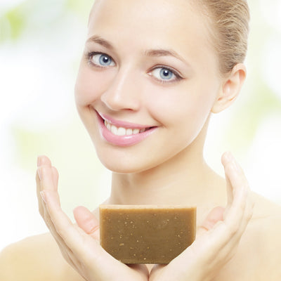 Honey & Oat Bar Soap is a handcrafted honey oatmeal soap made with real oatmeal, honey, beeswax, shea butter, and plant-based oils