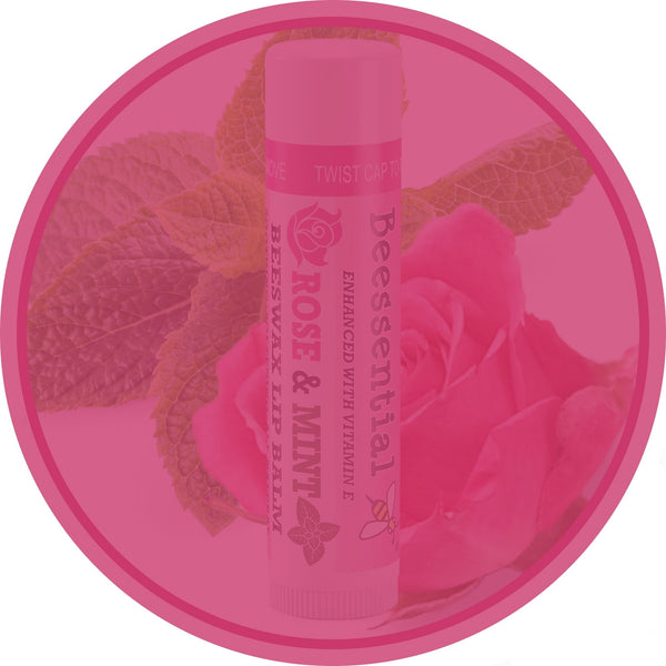 Rose Mint Lip Balm - Beessential