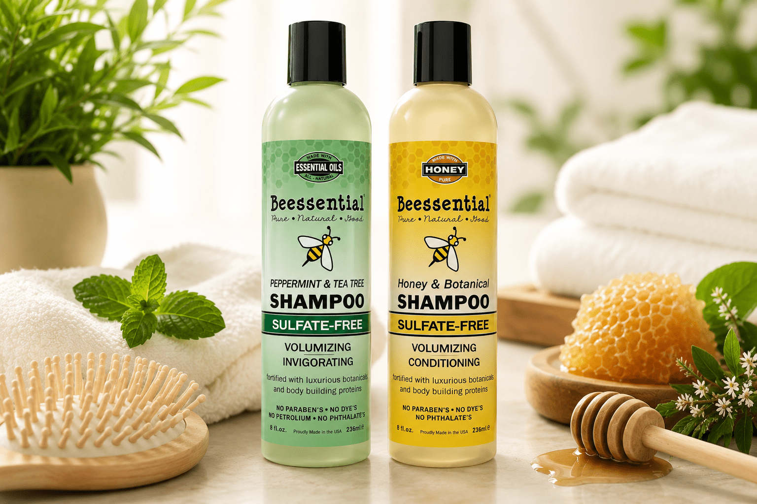 Shampoo for Dry Brittle Hair That Cleans Gently - Beessential