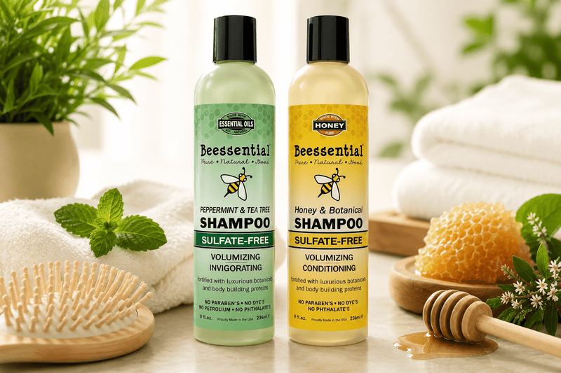 Shampoo for Dry Brittle Hair That Cleans Gently - Beessential