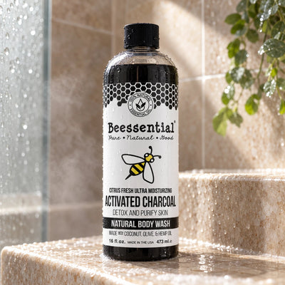 Activated Charcoal Body Wash - Detox & Hydrate - Beessential