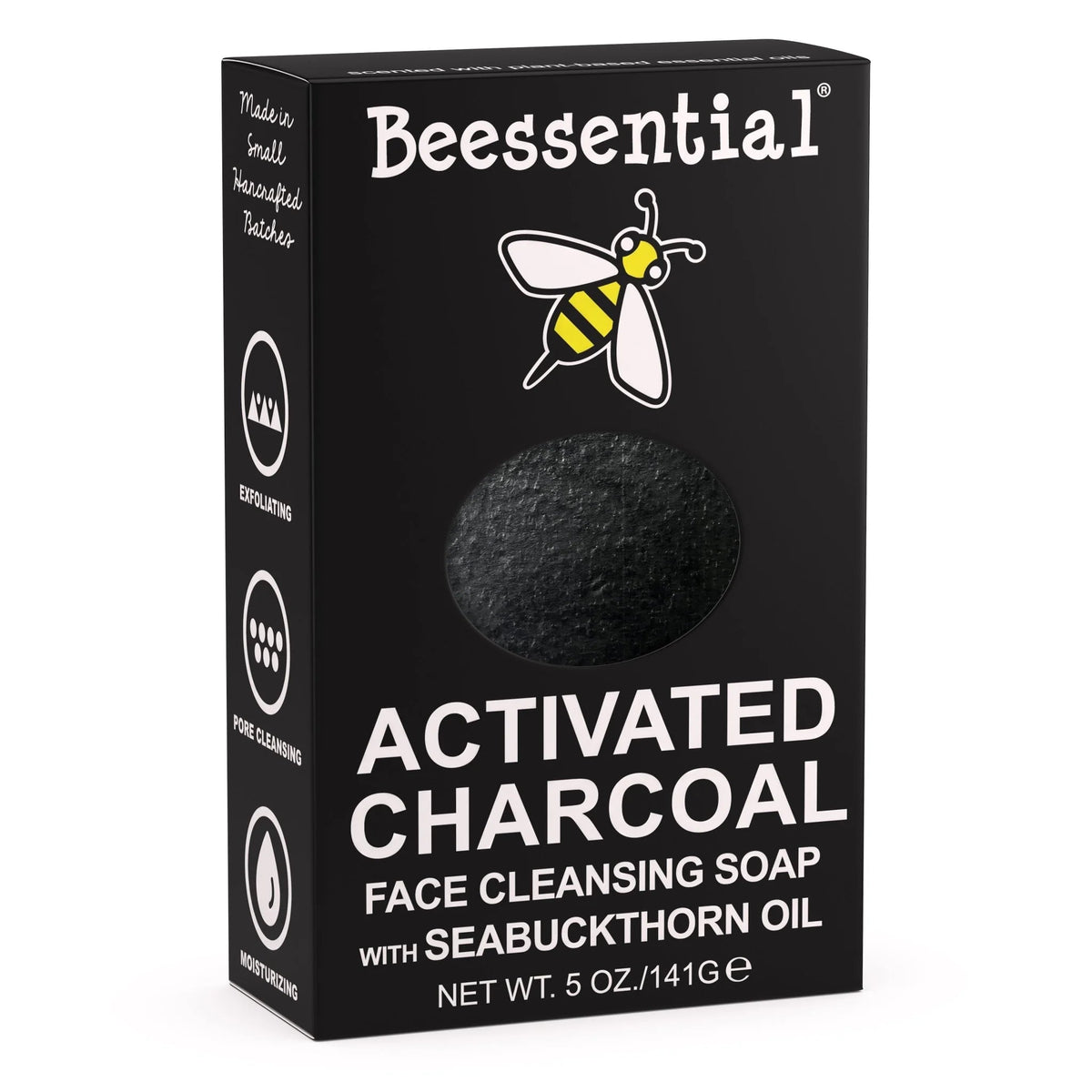 Activated Charcoal Face Soap - Deep Clean & Purify - Beessential