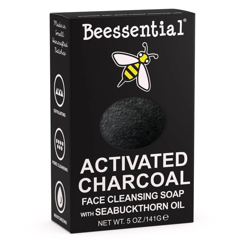 Activated Charcoal Face Soap - Deep Clean & Purify - Beessential
