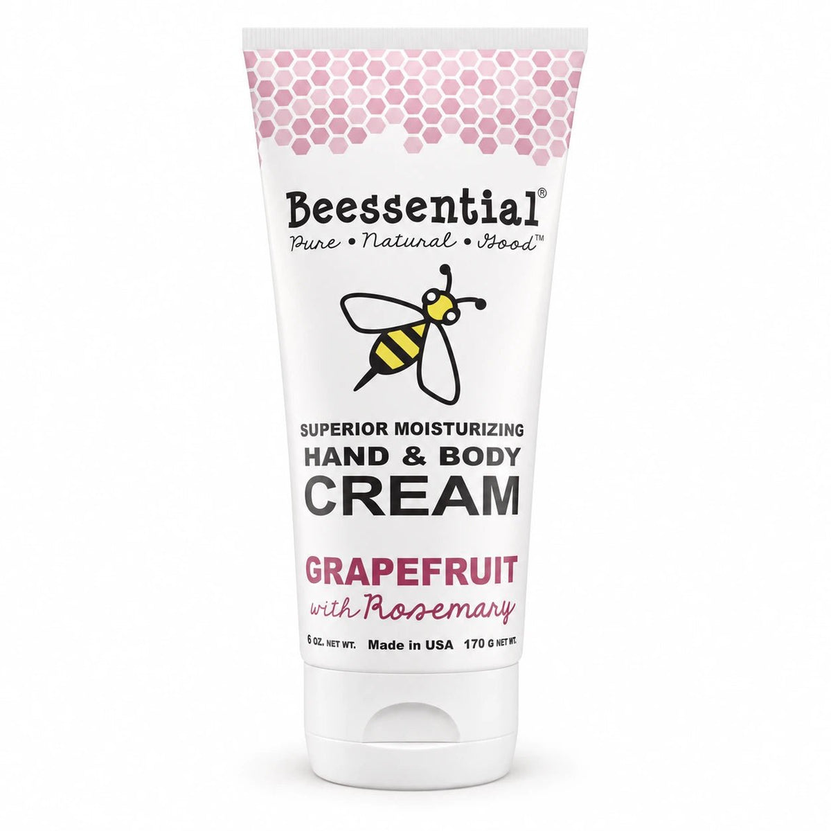 Grapefruit Rosemary Hand & Body Cream for Dry Skin - Beessential
