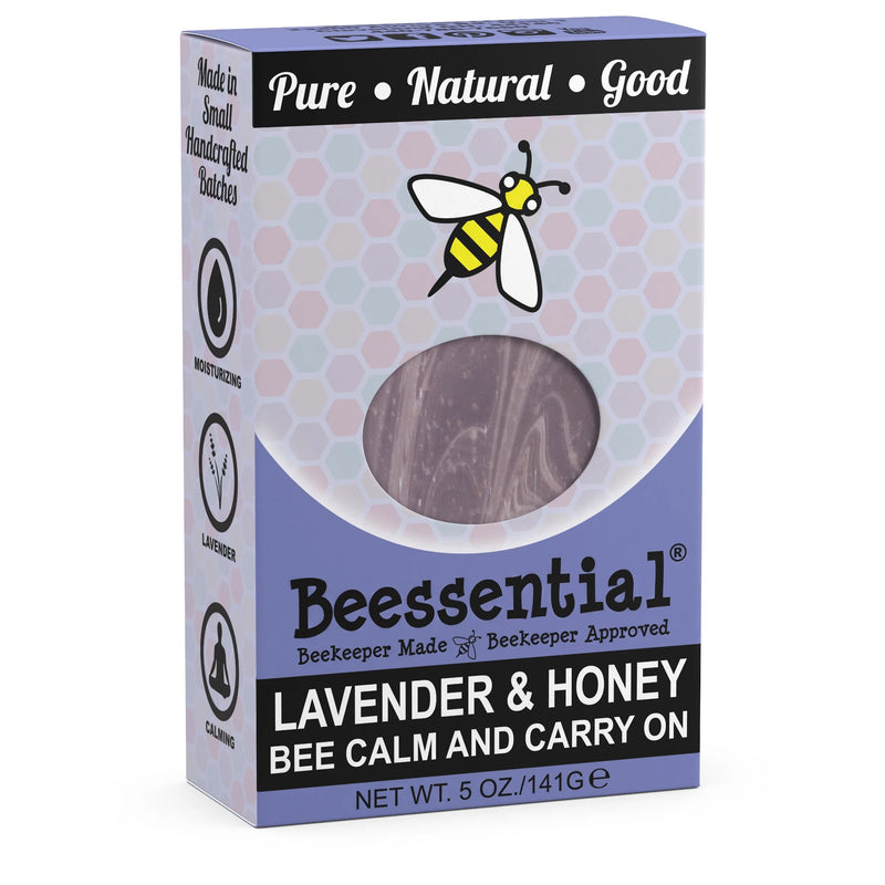 Handmade Lavender & Honey Bar Soap for Sensitive Skin - Beessential