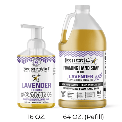 Beessential Lavender and Bergamot Foaming Hand Soap