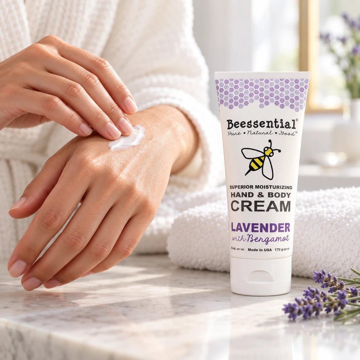 Lavender & Bergamot Hand Cream - Beessential