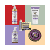 Beessential Lavender Bliss Gift Box with moisturizing bath and body essentials in a calming lavender scent.