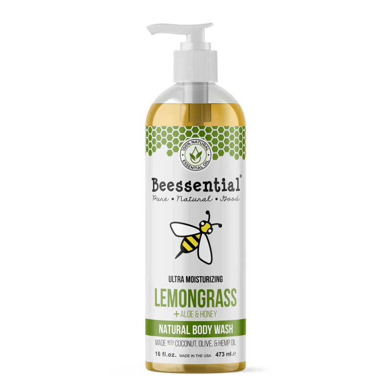 Lemongrass Body Wash (Natural & Hydrating) | Sulfate-Free - Beessential