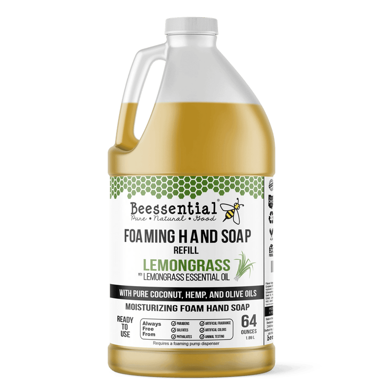 Lemongrass Foaming Hand Soap (Natural & Moisturizing) - Beessential
