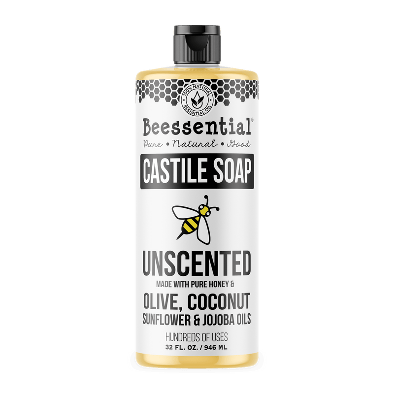 Natural Unscented Castile Soap – Moisturizing & Clean - Beessential