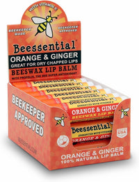 Orange Ginger Beeswax Lip Balm - Beessential