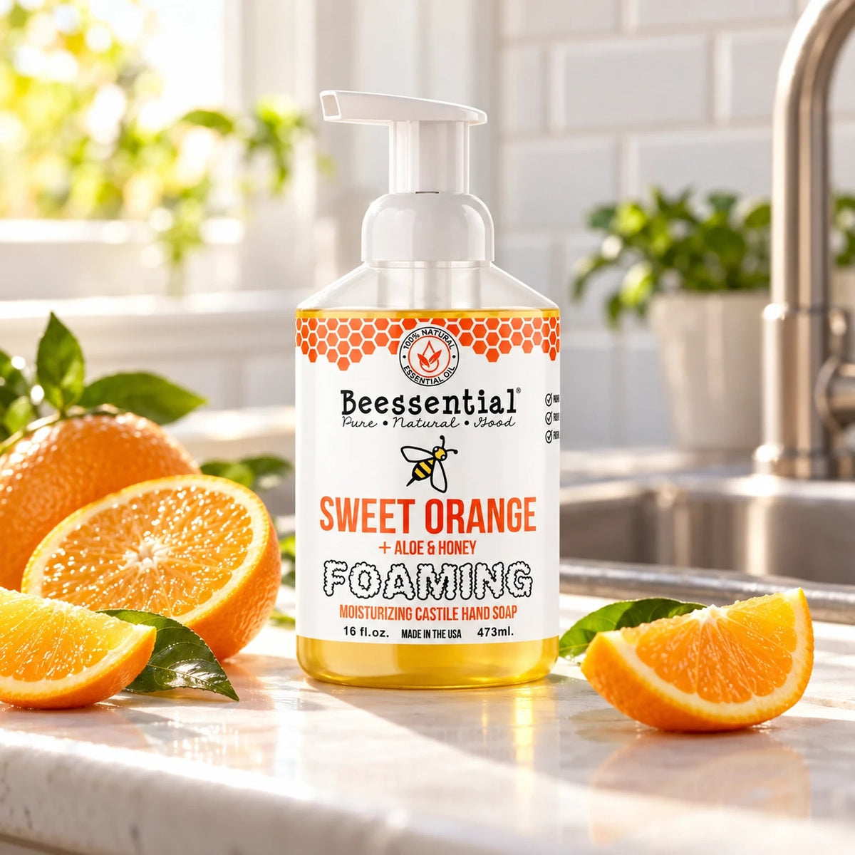 Sweet Orange Foaming Hand Soap - Beessential