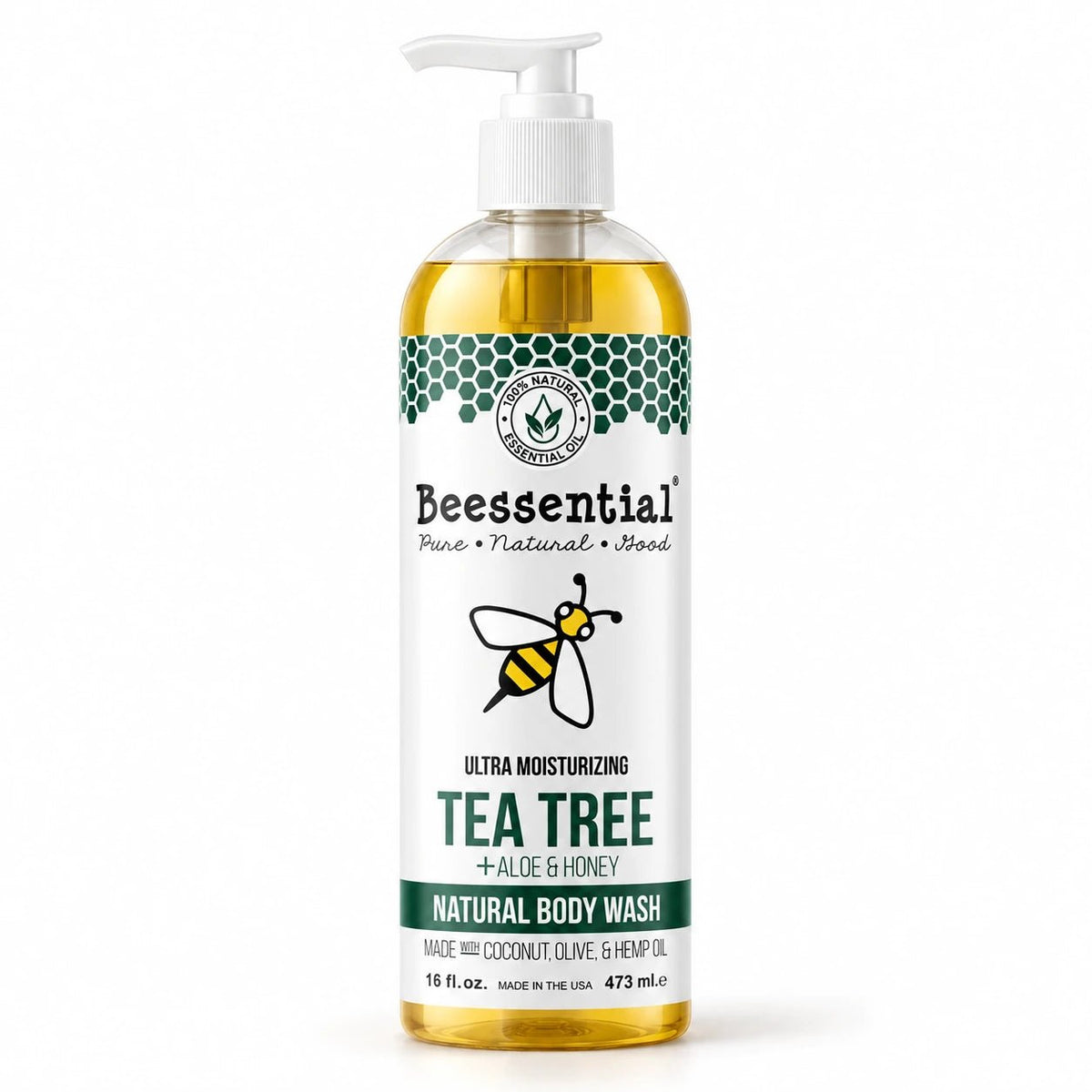 Tea Tree Body Wash – Natural & Clarifying | Sulfate-Free - Beessential