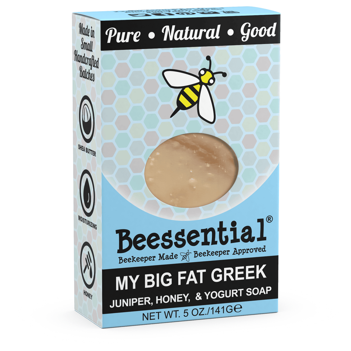 My Big Fat Greek Juniper Soap, Honey And Yogurt Soap - Beessential