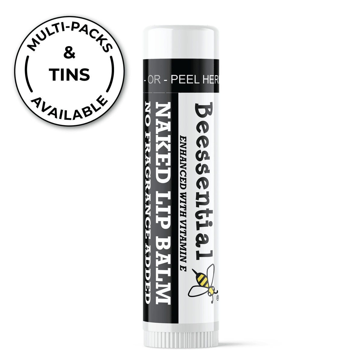 Naked Unscented Lip Balm - Beessential