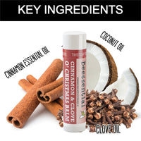 O'Christmas Cinnamon Lip Balm — Warming Beeswax Chapstick - Beessential