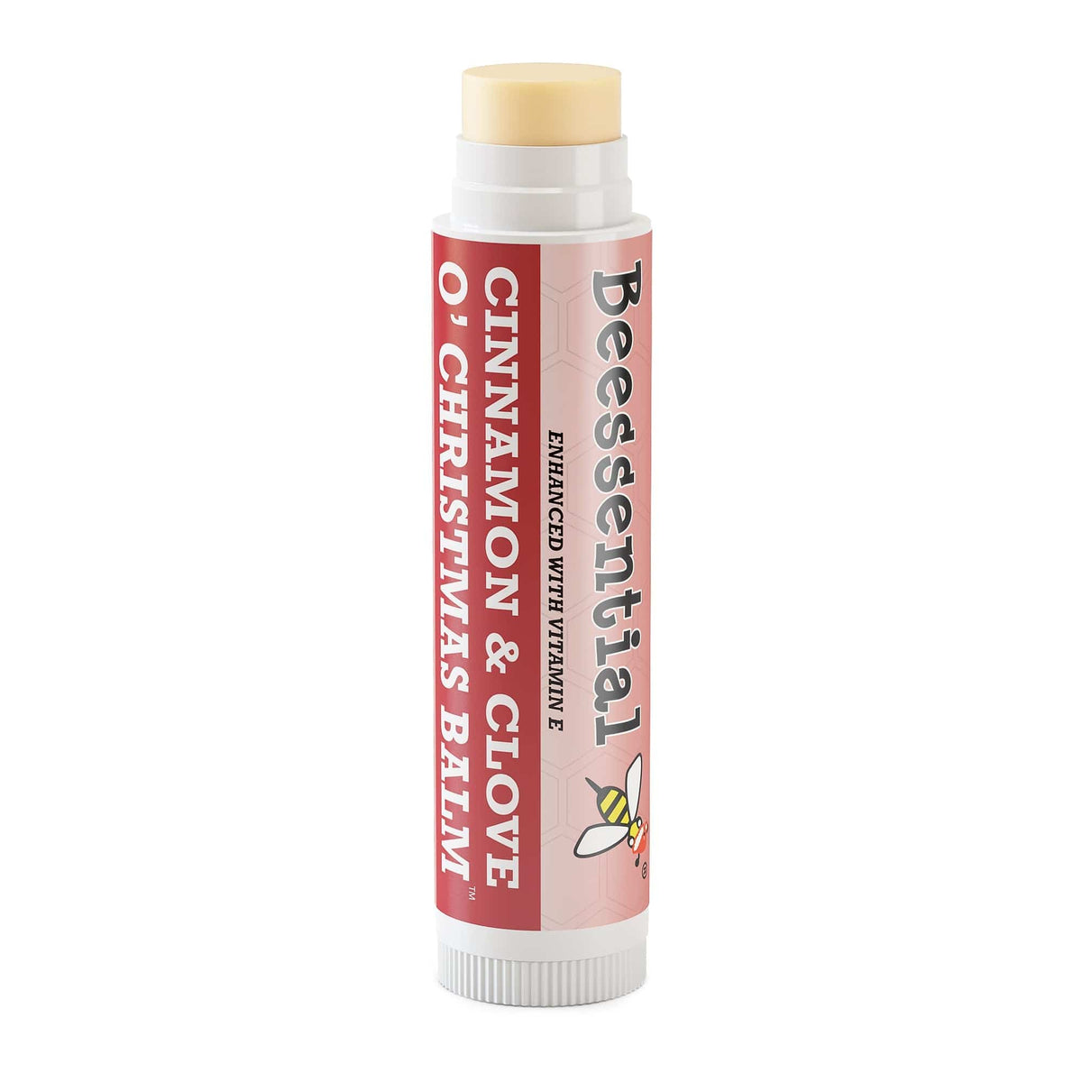 O'Christmas Cinnamon Lip Balm — Warming Beeswax Chapstick - Beessential