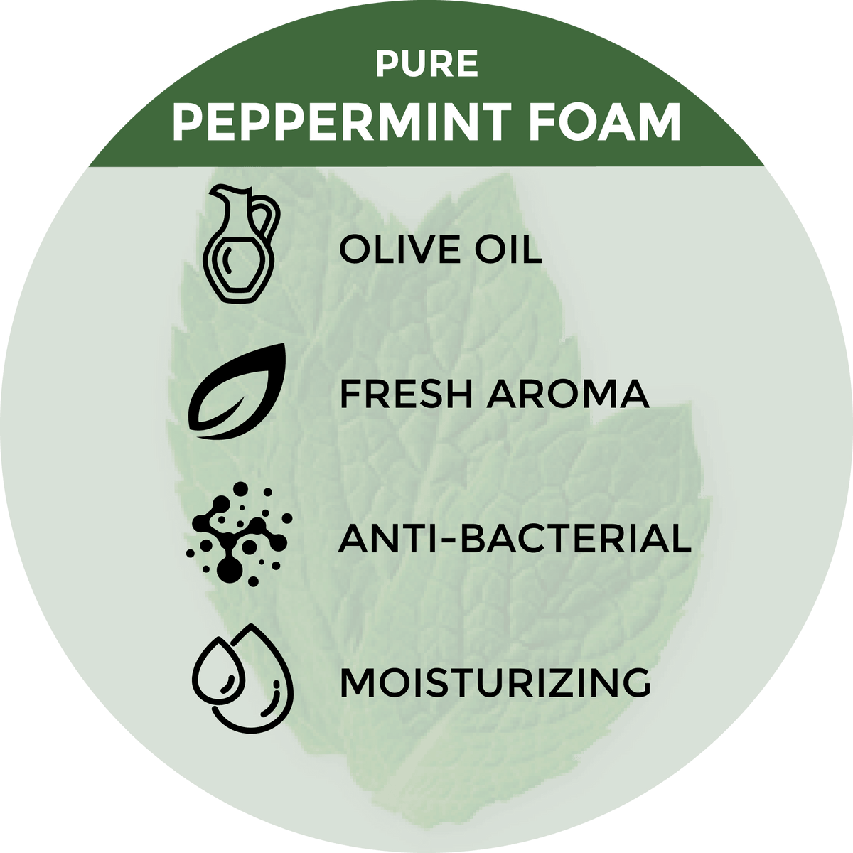 Beessential Peppermint Foaming Hand Soap for clean, soft, and refreshed hands.