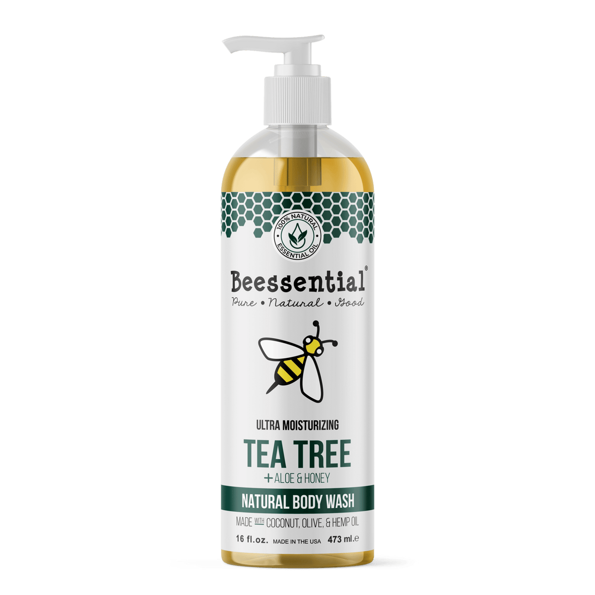 Tea Tree Body Wash | Natural Antibacterial for Acne - Prone Skin - Beessential