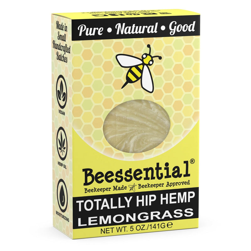 Totally Hip Hemp and Lemongrass Bar Soap - Beessential
